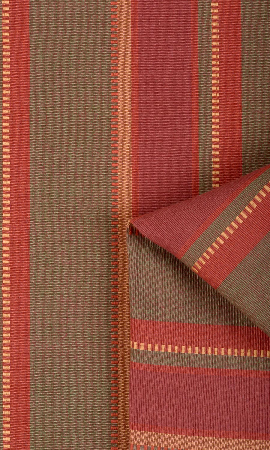 Cotton Window Treatments Fabric By the Yard (Red/ Green)