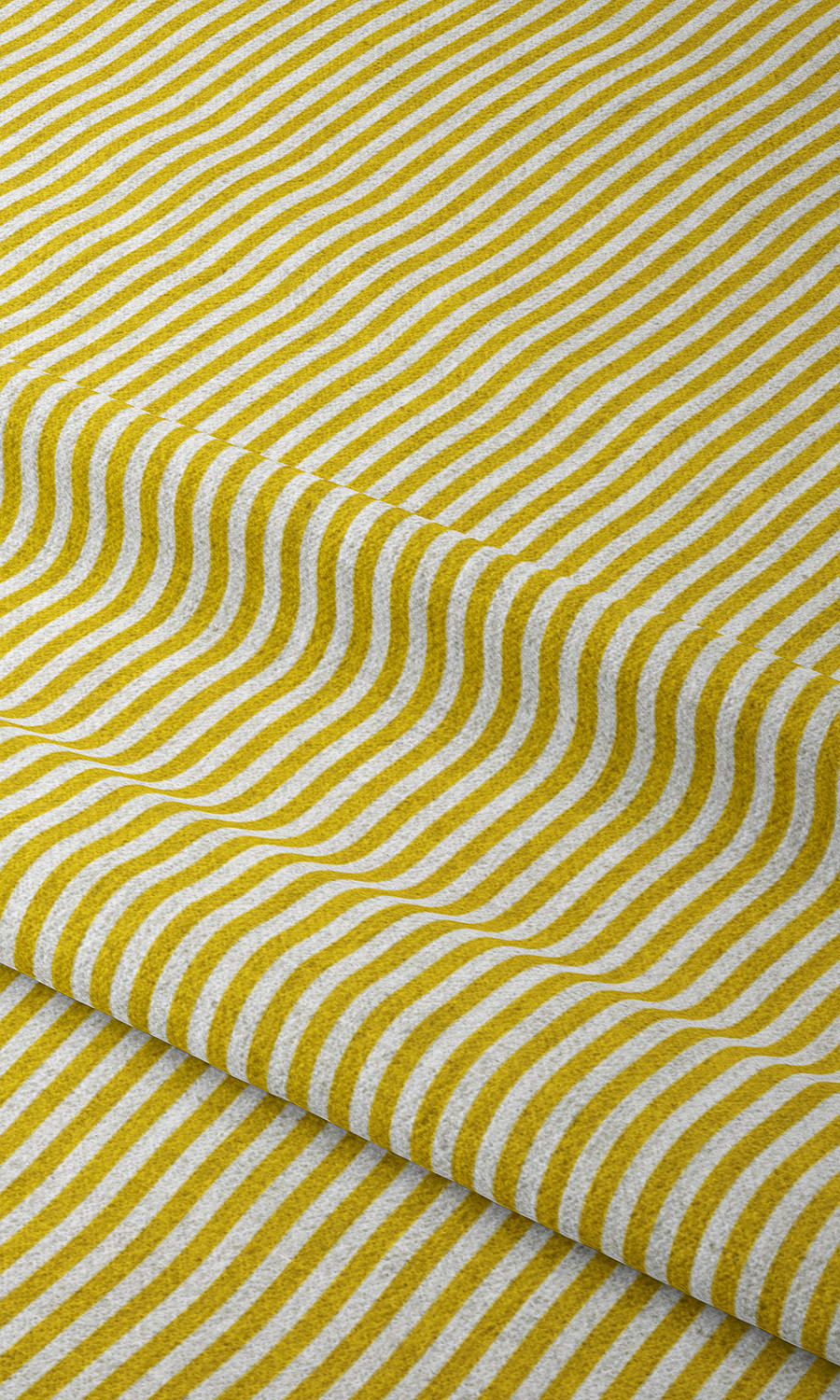 Striped Home Textile Fabric Material By the Yard (Yellow)