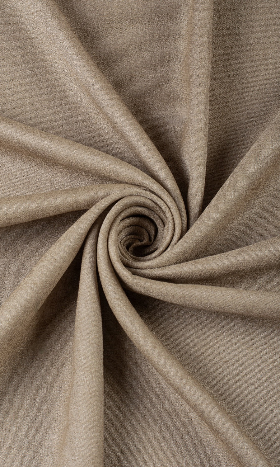 Semi-Sheer Window Treatments Fabric Sample (Caramel Brown)