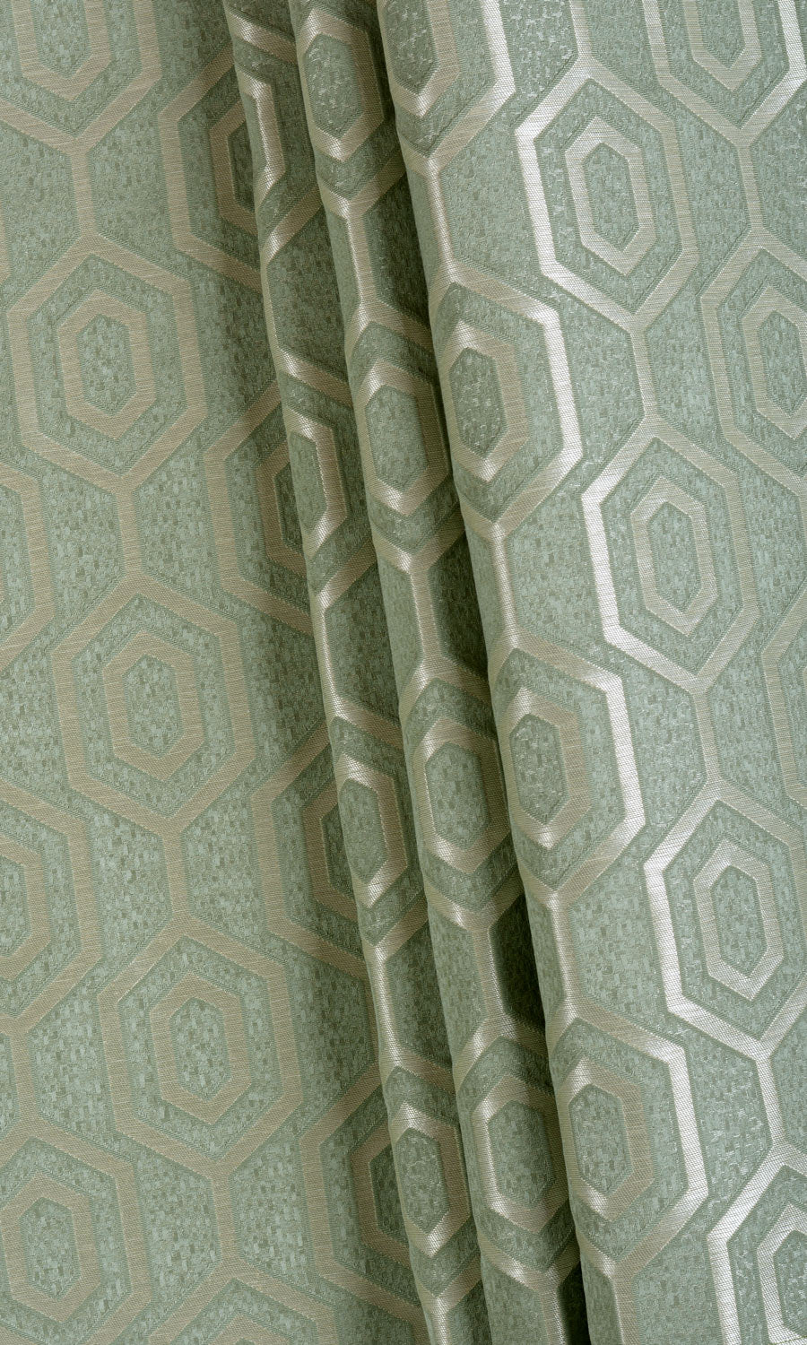 Honeycomb Patterned  Free Fabric Material Sample (Sage Green)