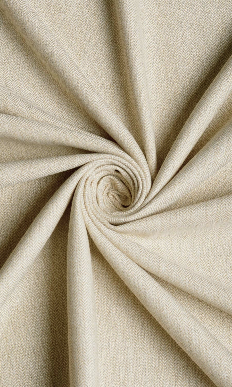 Herringbone Textured Home Décor Fabric By the Yard (Beige)