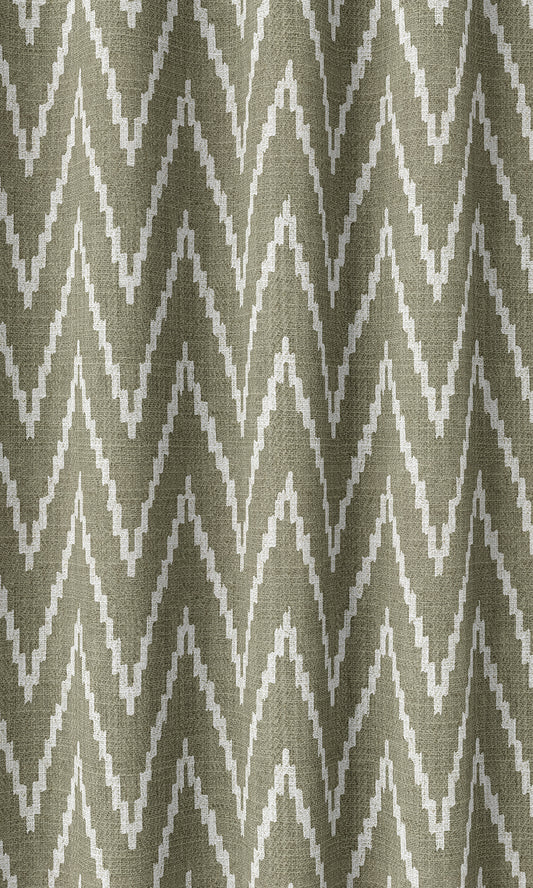 Chevron Print Blinds (Green/ White)