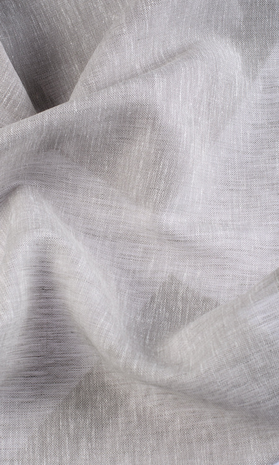 Linen-Cotton Sheer Free Fabric Material Sample (Pale Gray)