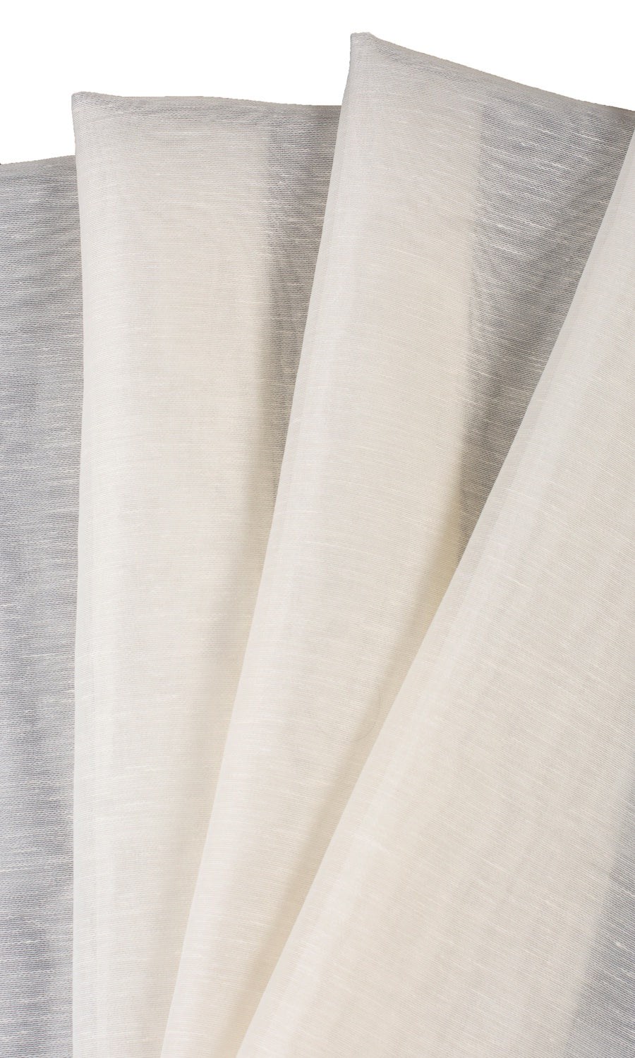 Sheer Free Fabric Material Sample (Powder White)