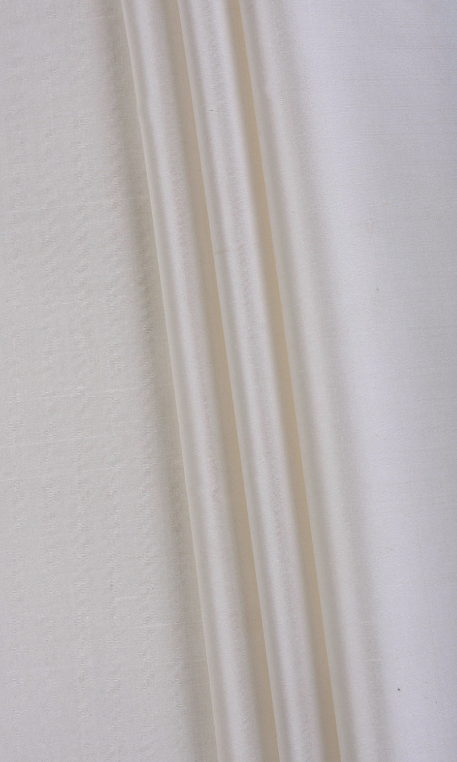 Shantung Silk Fabric By the Yard for Curtains & Drapes (White/ Ivory)