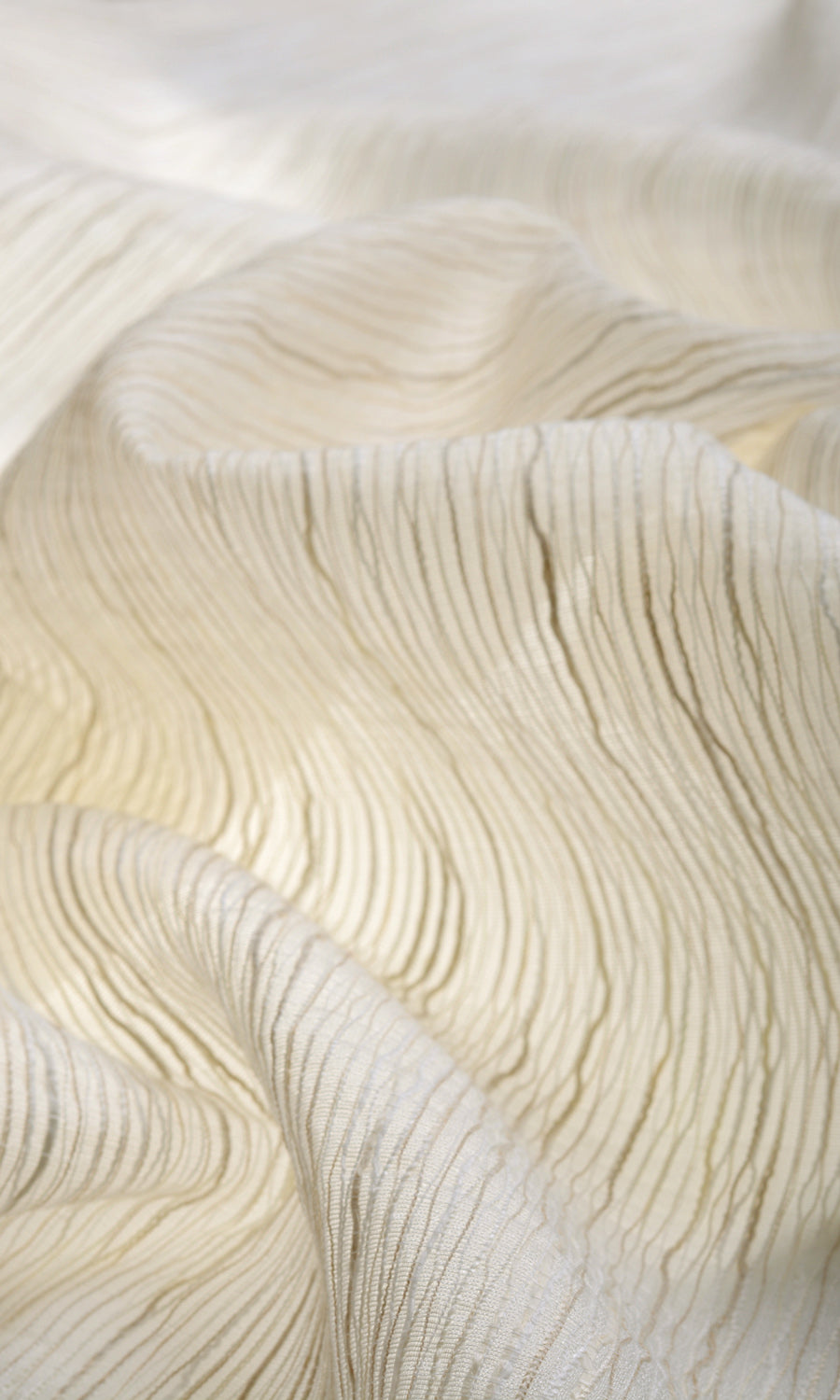 Sheer  Fabric Sample for Roman Blinds & Shades (Warm Ivory)