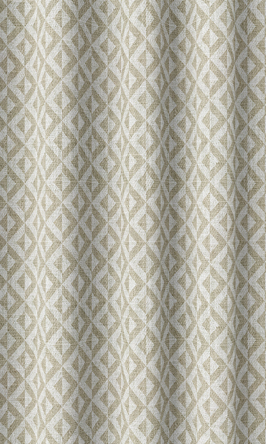 Modern Geometric Print Shades (Beige/ White)