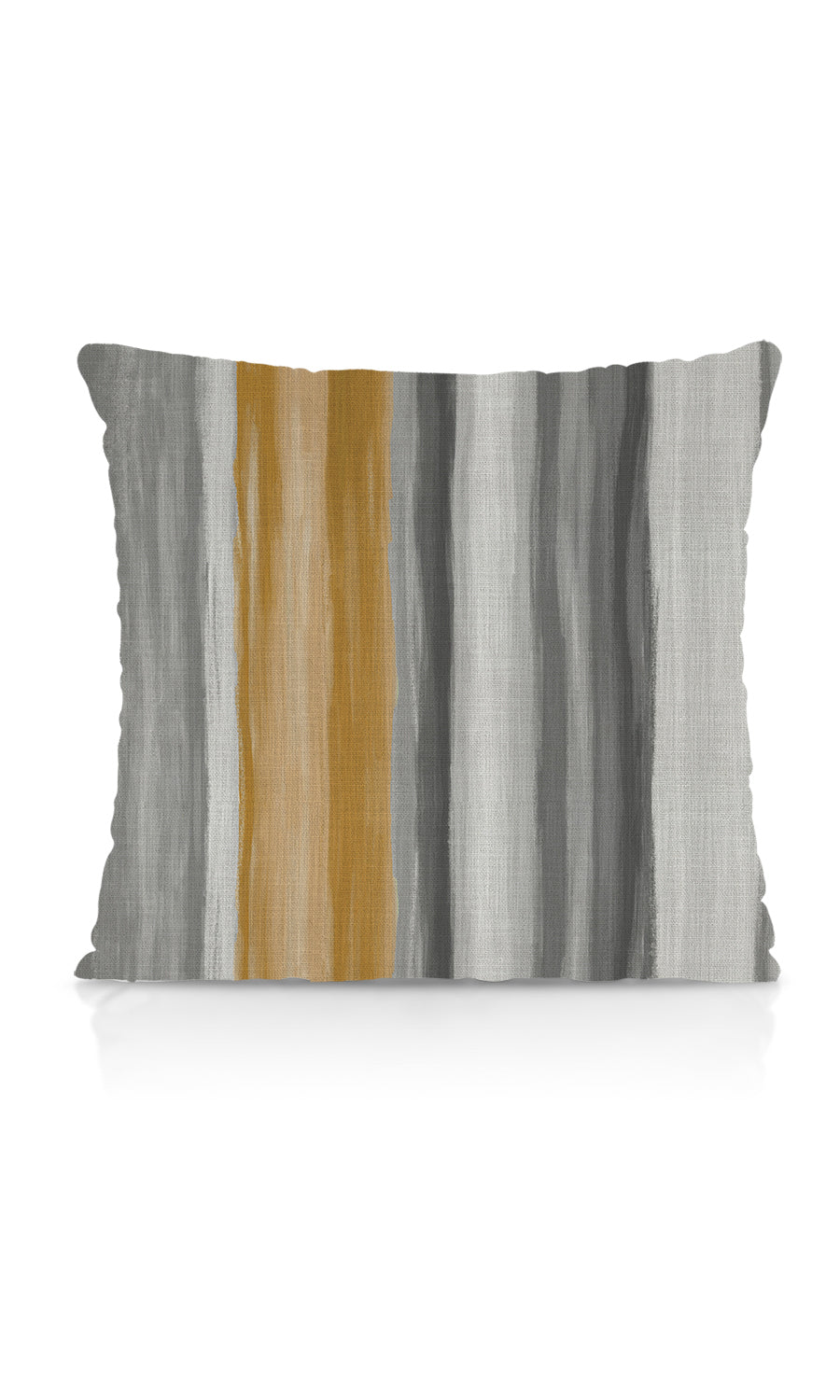 Modern Striped Home Textile Fabric Material By the Metre (Grey/ Yellow)