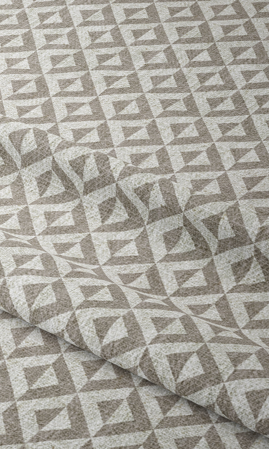Modern Geometric Patterned Window Treatments Fabric By the Metre (Grey/ White)
