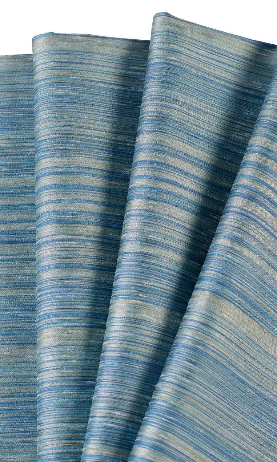 Textured Faux Silk Home Textile Fabric Material By the Yard (Blue/ Grey)