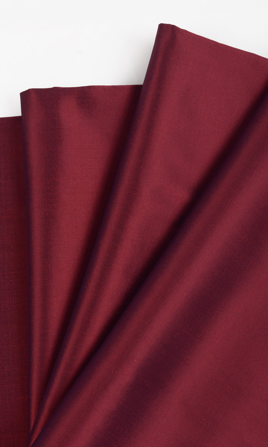 Shantung Silk Home Textile Fabric Material Sample (Crimson Red)