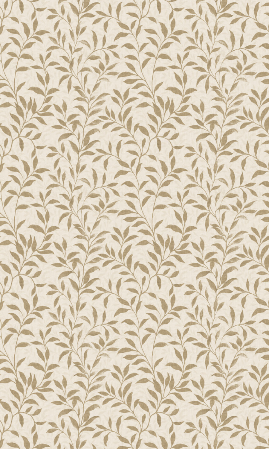 Dimout Floral Home Textile Fabric Material By the Yard (Eggshell White/ Brown)