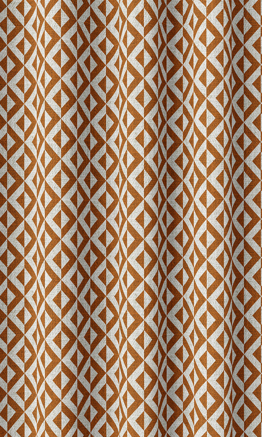 Geo Print Blinds (Orange/ White)