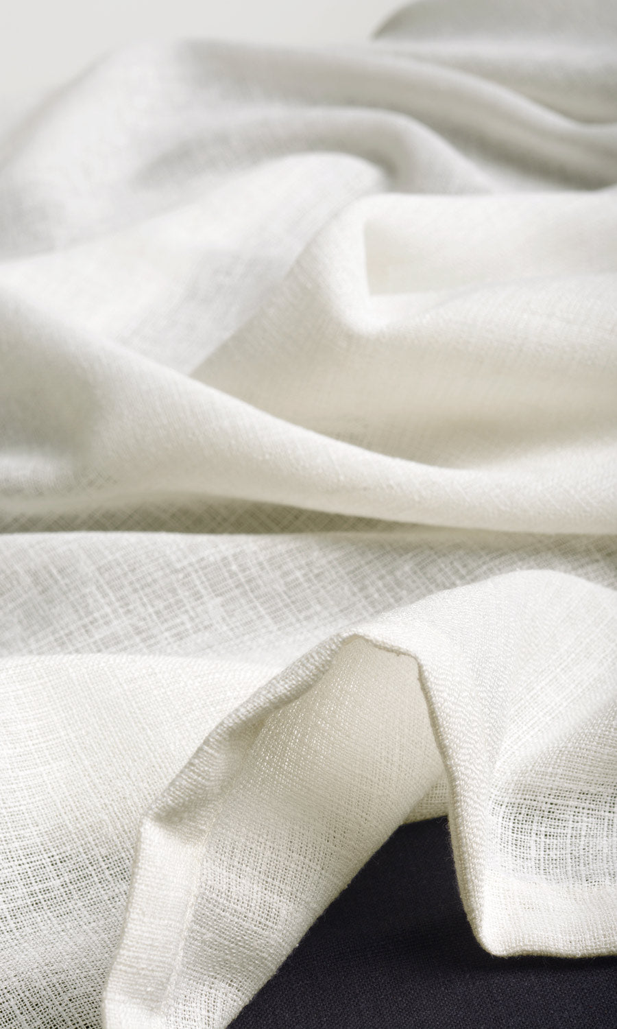 Sheer Home Textile Fabric Material By the Yard (Pearl White)