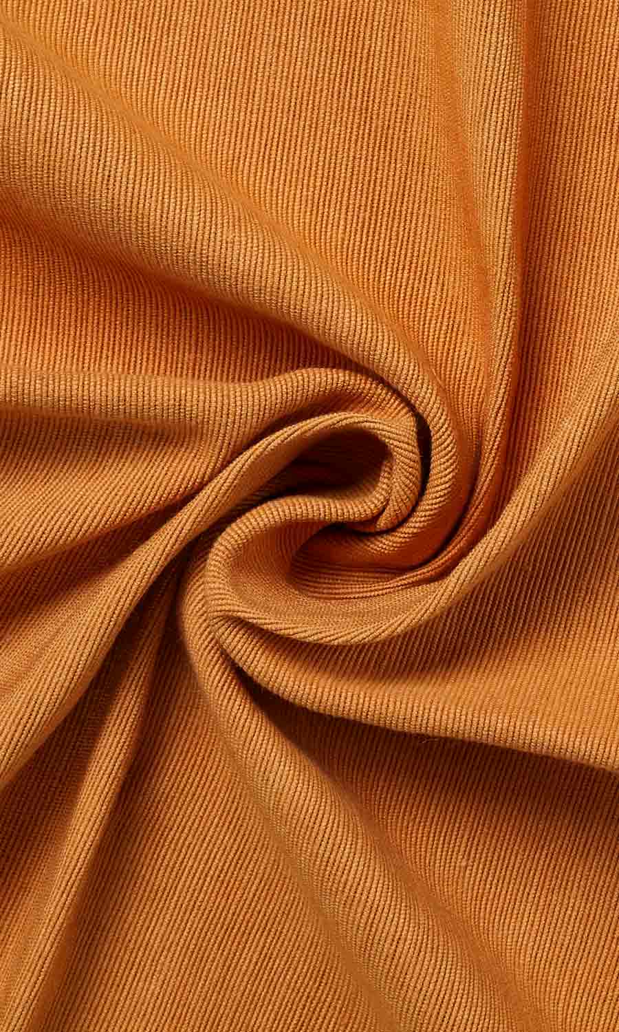 Cotton Window Treatments Fabric By the Yard (Ochre Orange)