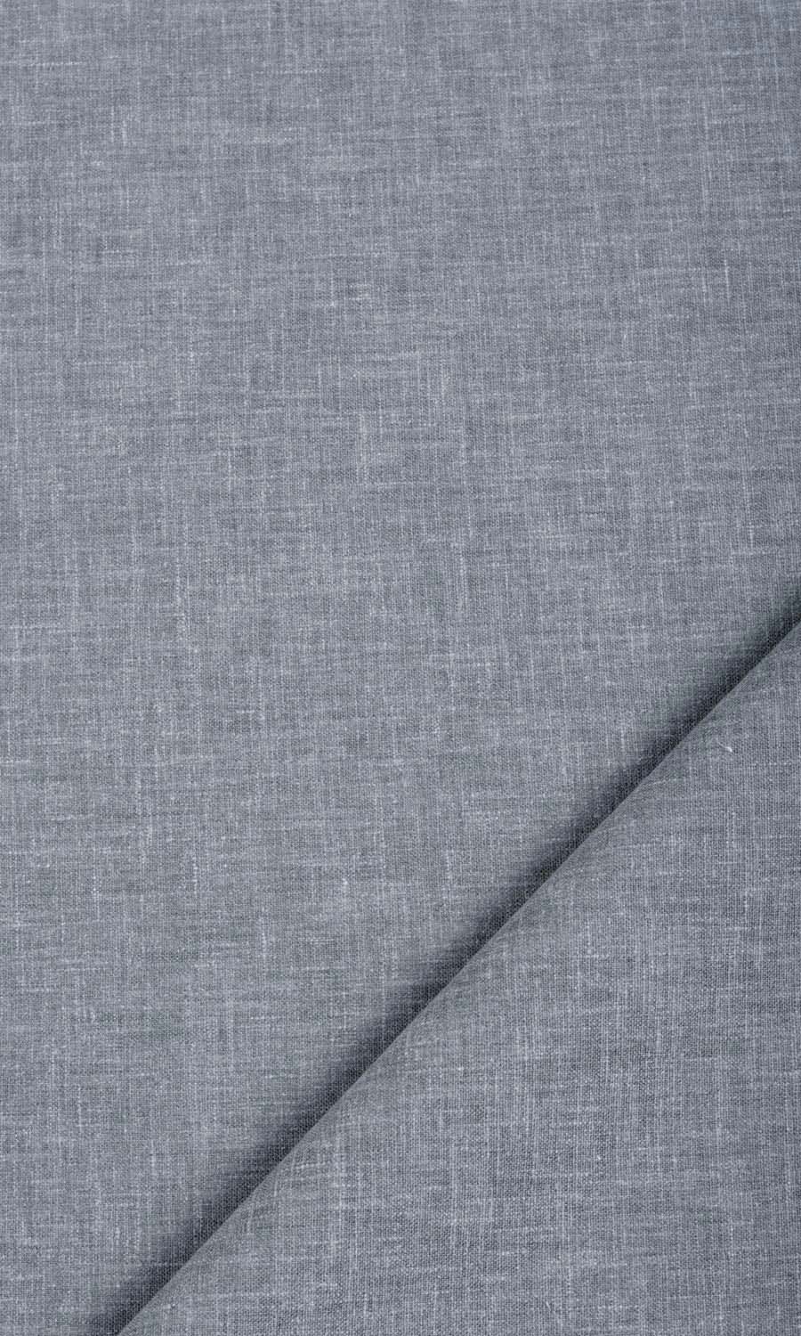 Linen Texture Home Textile Fabric Material By the Yard (Steel Grey)