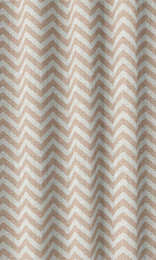Modern Chevron Print Shades (Blush Pink/ White)