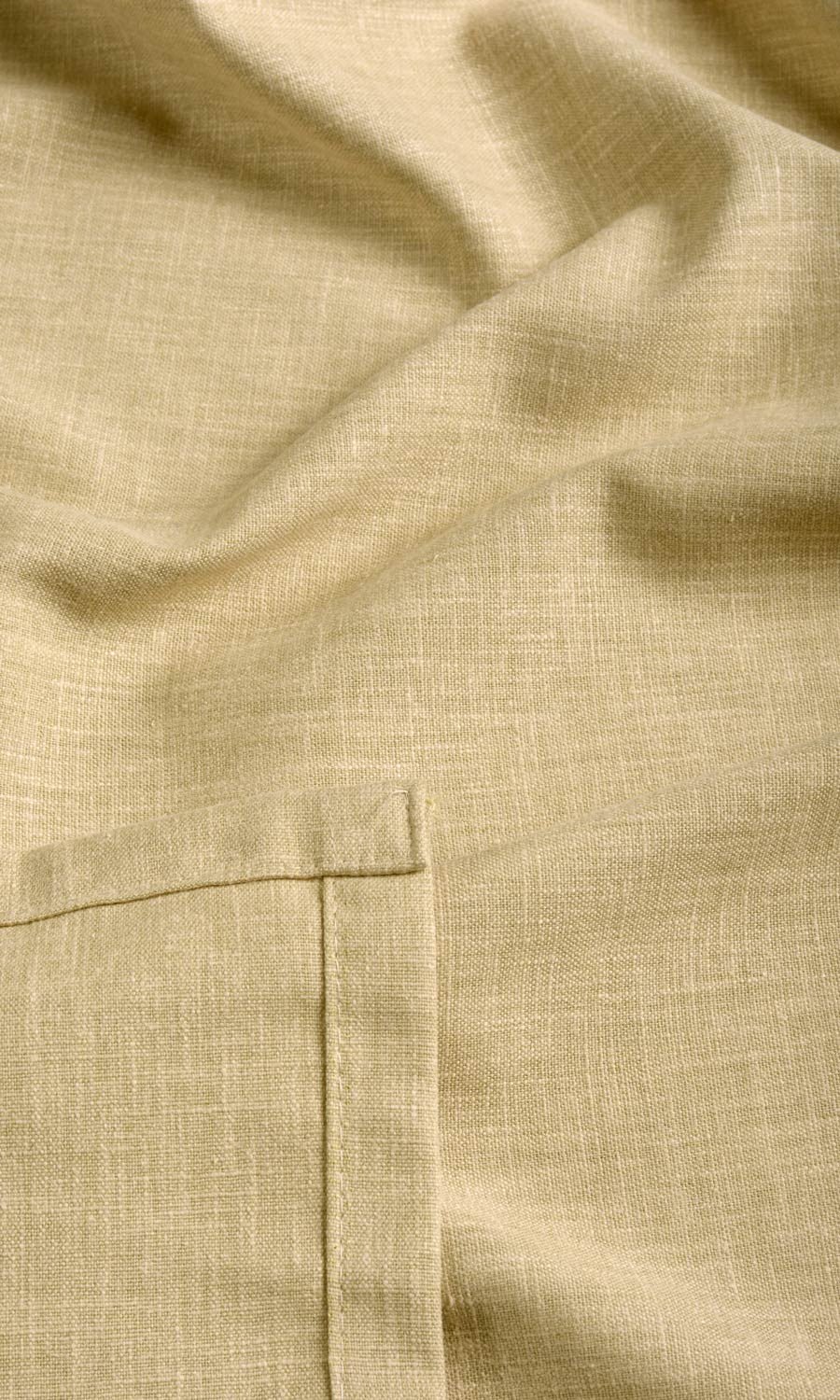 Linen Texture Fabric By the Yard for Curtains & Drapes (Wheat Beige)