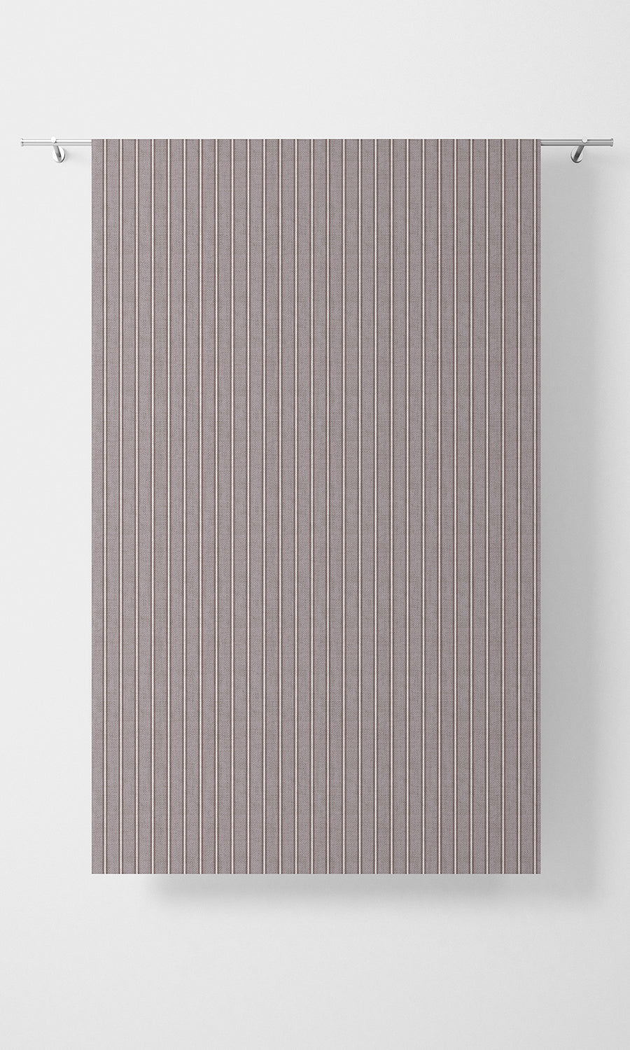 Modern Striped Fabric Material By the Yard (Plum Purple)