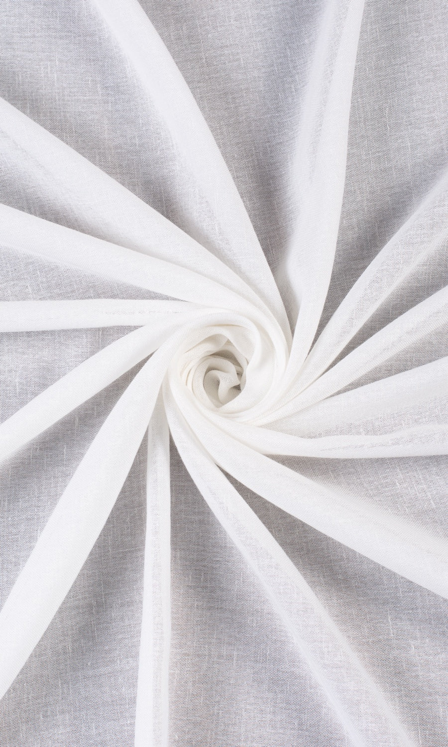 Plain Sheer Window Treatments Fabric By the Yard (White)