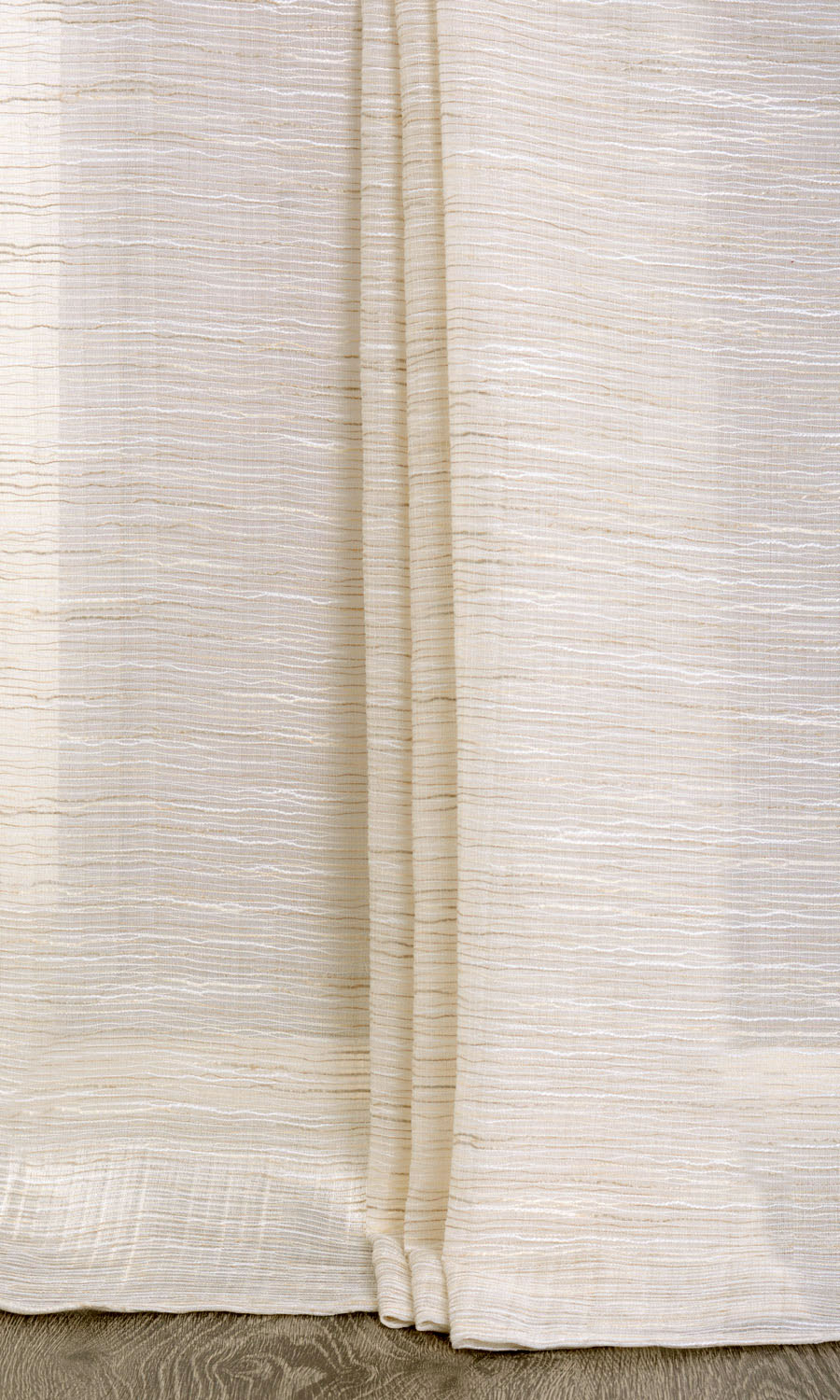 Sheer  Window Treatments Fabric Sample (Warm Ivory)