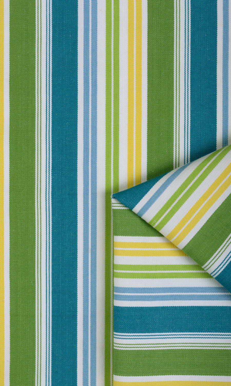 Cotton Window Treatments Fabric By the Yard (Blue/ Green/ Yellow)