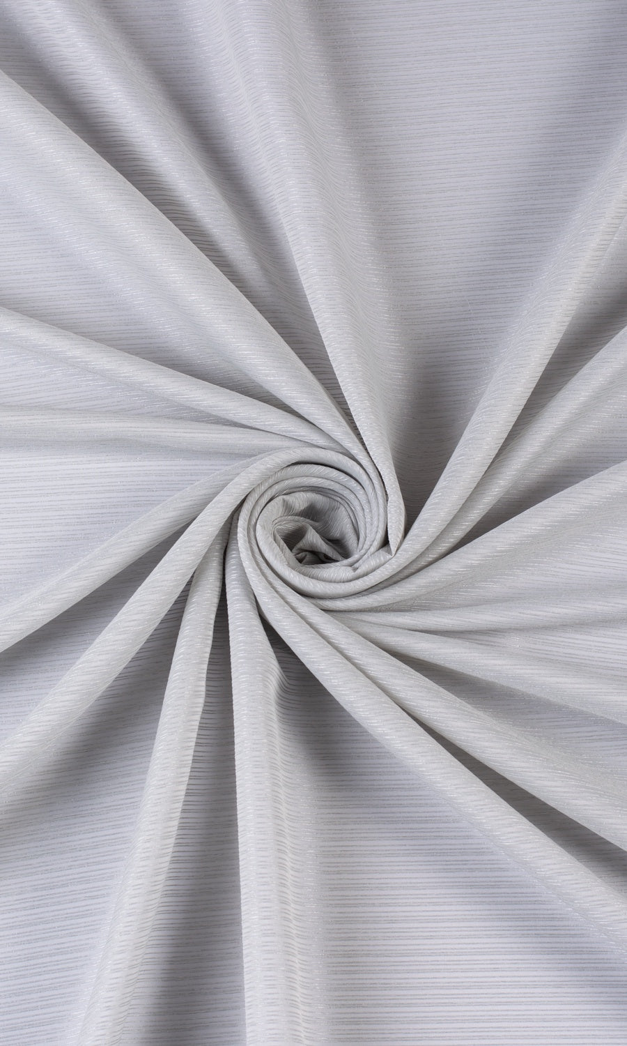 Striped Sheer Window Treatments Fabric Sample (Pale Gray)