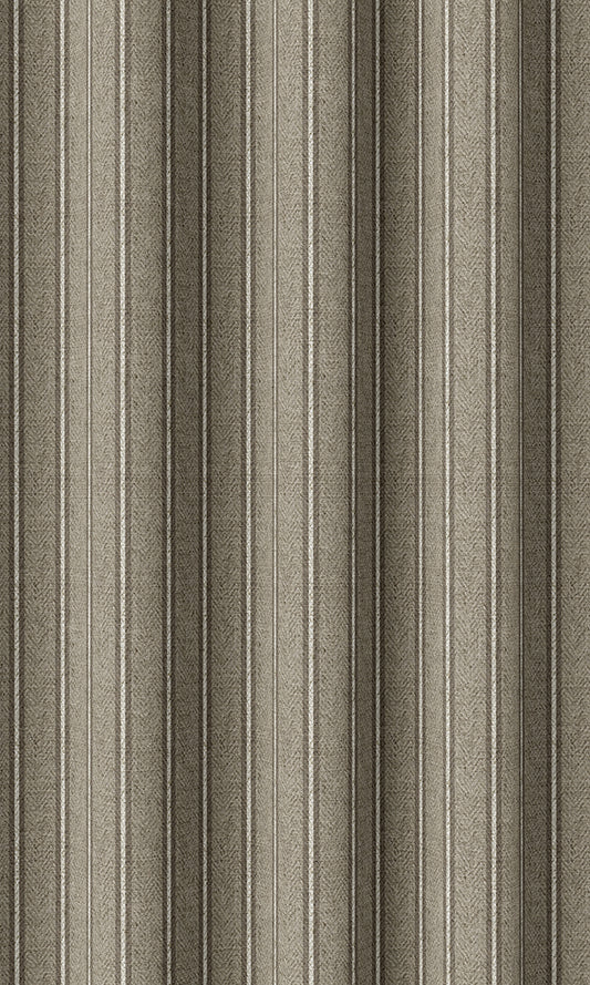 Modern Striped Print Home Décor Fabric By the Yard (Brown & Beige)