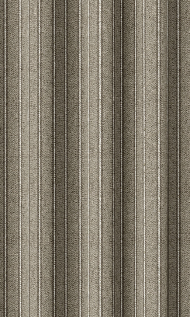 Modern Striped Print Home Décor Fabric By the Yard (Brown & Beige)