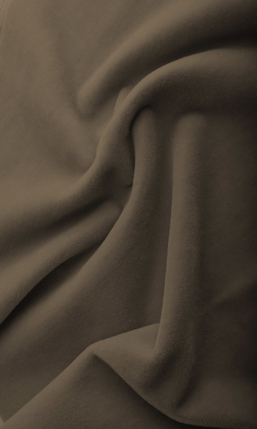 Velvet Home Textile Fabric Material Sample (Mocha Brown)