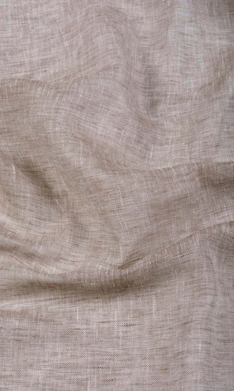 Linen Sheer Home Décor Fabric By the Yard (Brown)