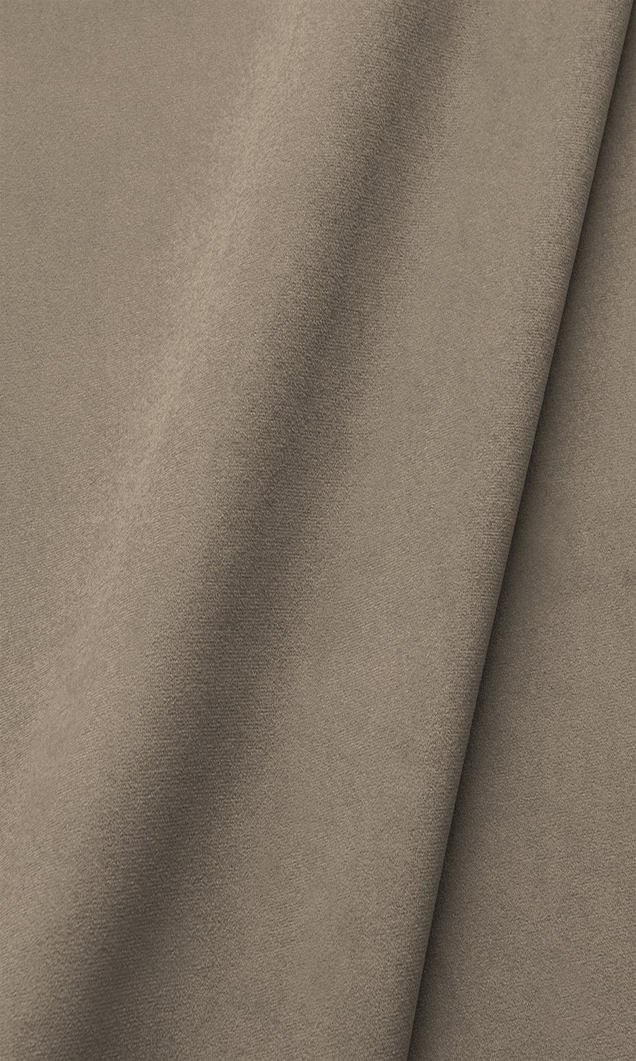 Velvet Window Treatments Fabric By the Yard (Pale Mocha Brown)