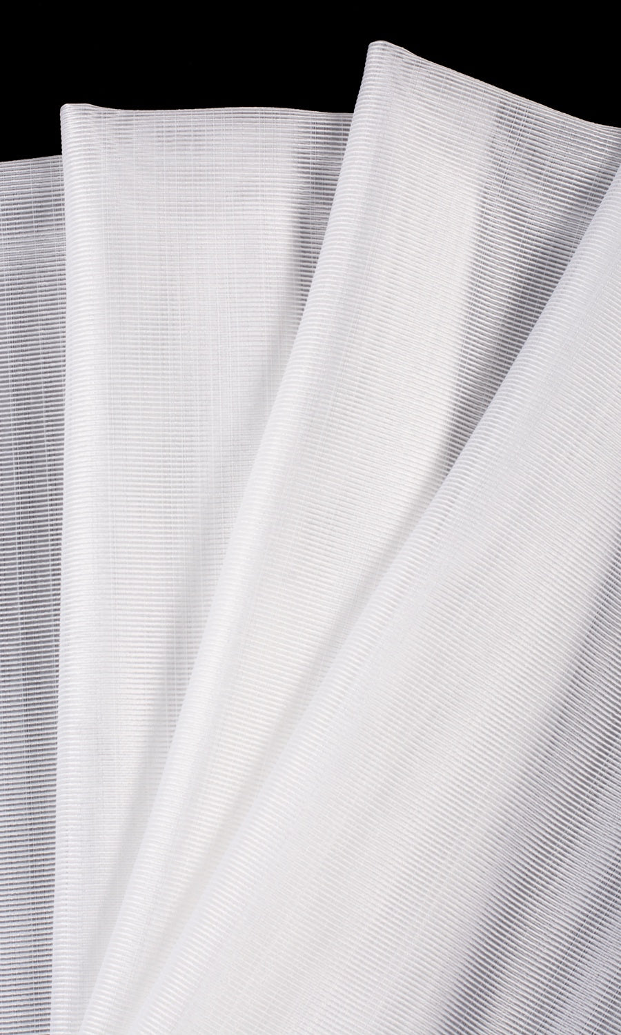 Textured Sheer Fabric Sample for Roman Blinds & Shades (White)