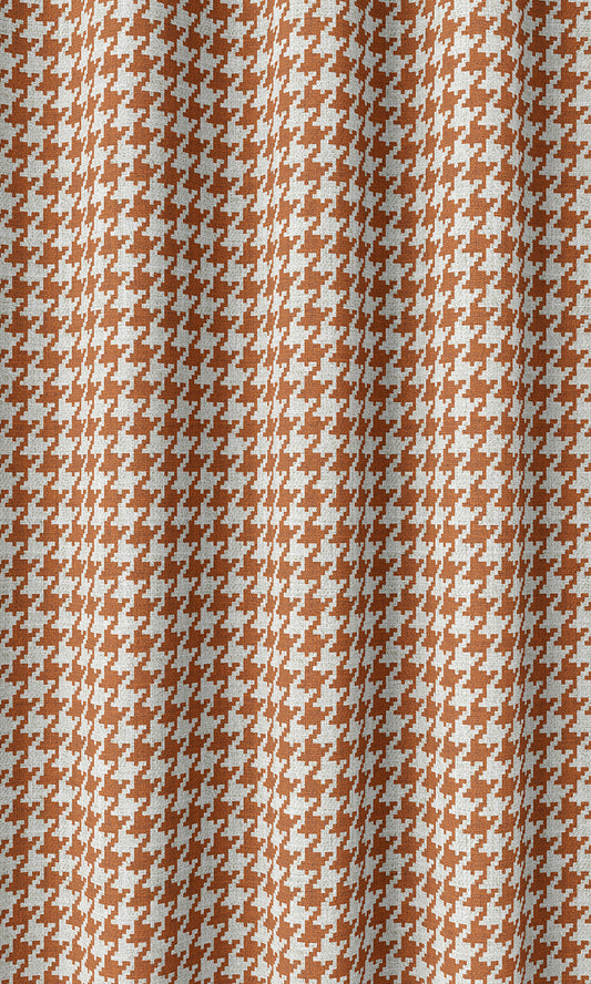 Houndstooth Shades (Burnt Orange/ White)
