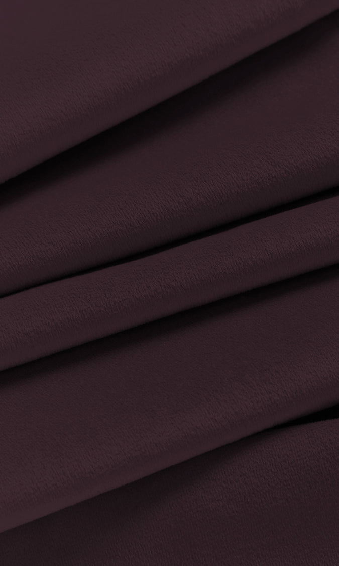 Velvet Home Décor Fabric By the Yard (Wine/ Deep Purple)