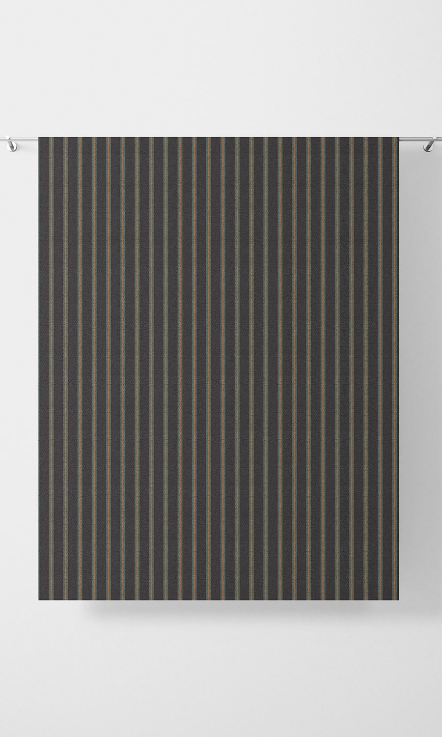 Striped Home Décor Fabric By the Yard (Midnight Blue/ Charcoal Grey)