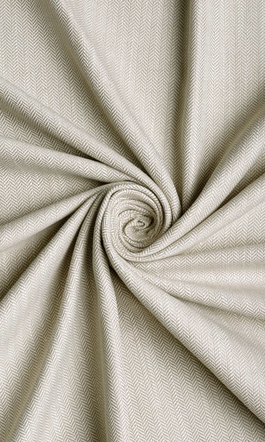Herringbone Textured Home Décor Fabric By the Yard (Soft Gray)