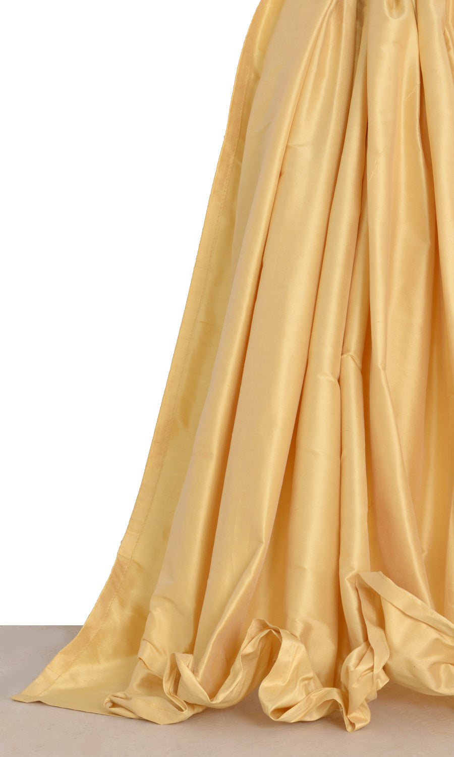 Shantung Silk Window Treatments Fabric By the Yard (Wheat Beige)