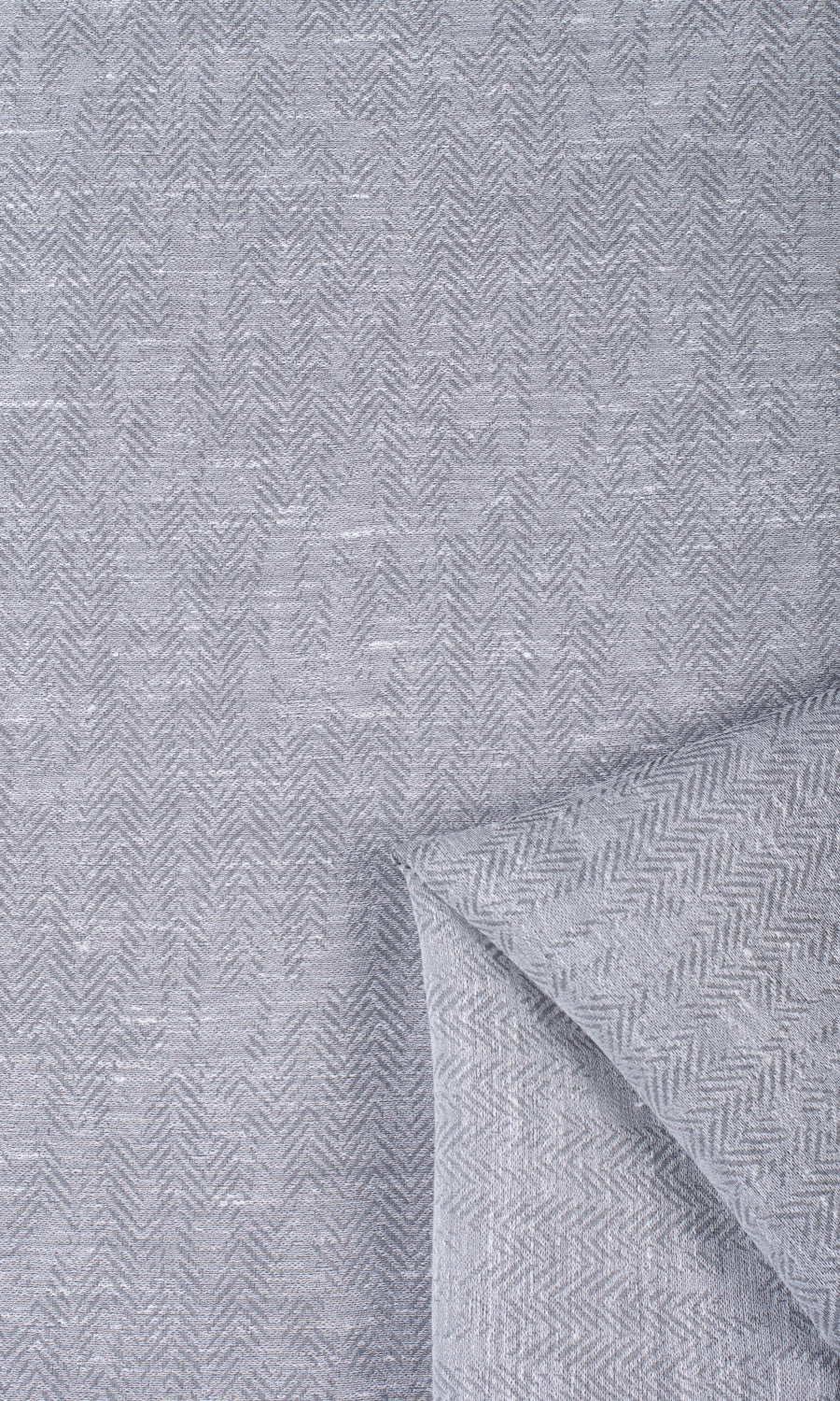 Chevron Textured Sheer Home Textile Fabric Material By the Yard (Cool Grey)