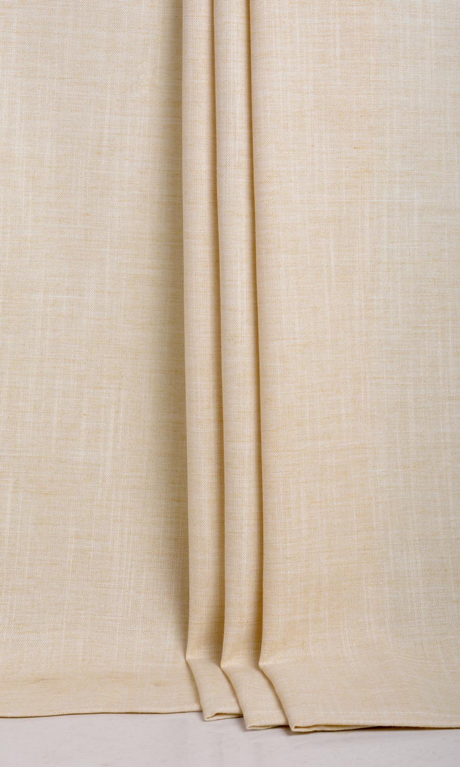 Plain Linen Texture Fabric Material By the Yard (Pale Beige)