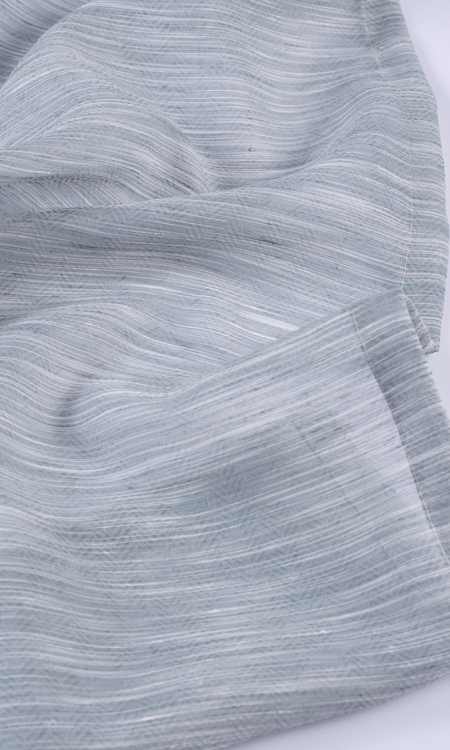 Textured Sheer Fabric Sample for Roman Blinds & Shades (Grey/ Blue)