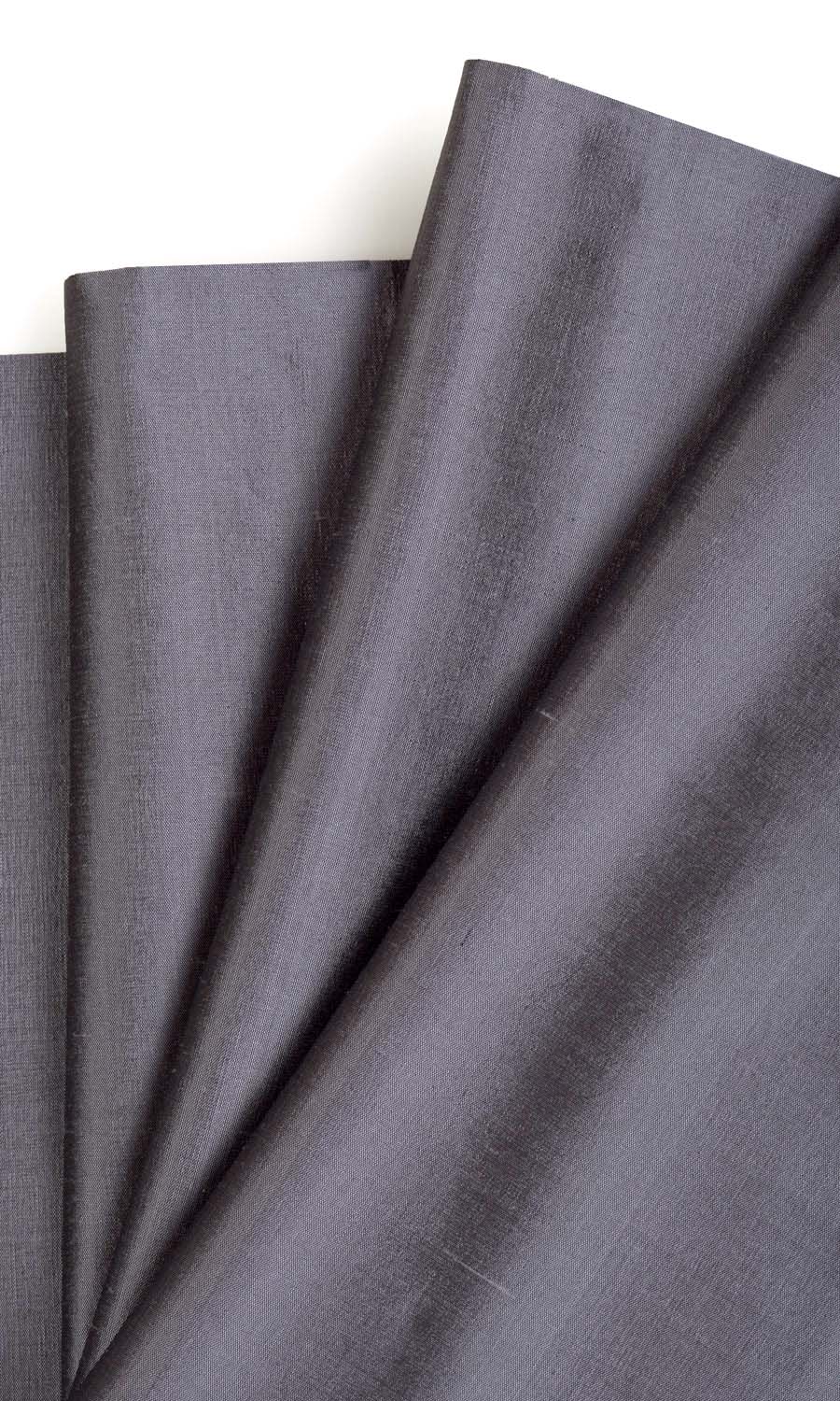 Shantung Silk Fabric Material By the Yard (Grey/ Purple)