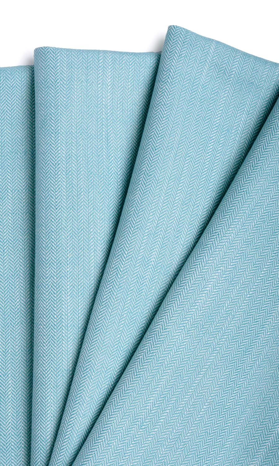 Herringbone Textured Fabric Material By the Yard (Blue)