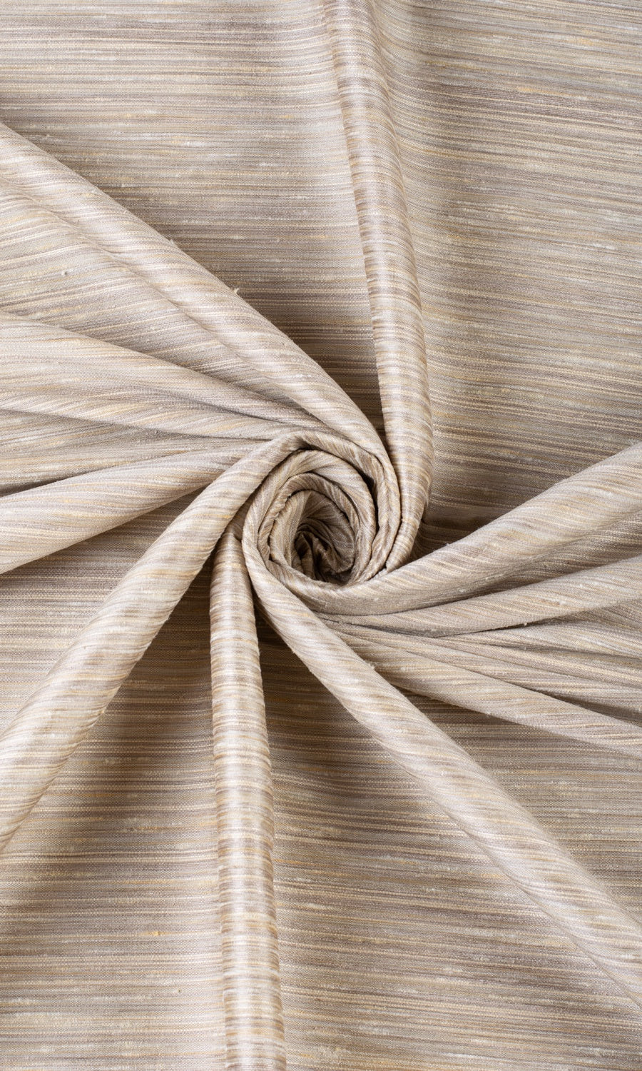 Faux Silk Window Treatments Fabric Sample (Sepia Beige)