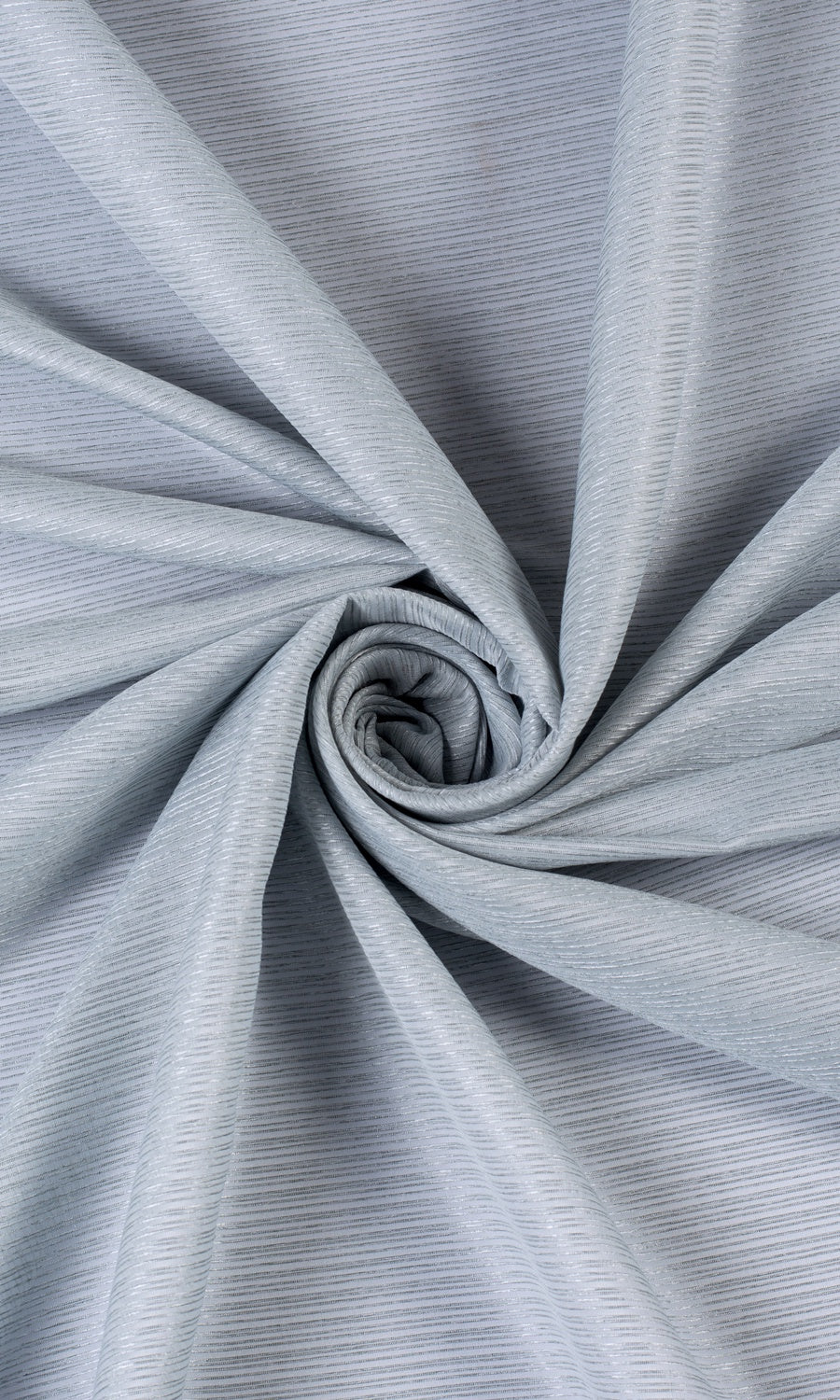 Striped Sheer Home Textile Fabric Material Sample (Periwinkle Gray)