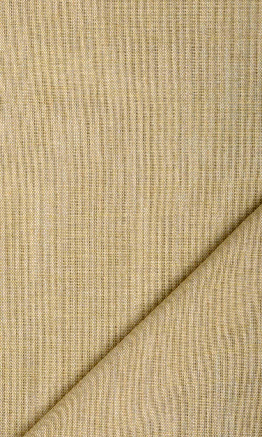 Plain Linen Texture Window Treatments Fabric By the Yard (Ochre Yellow)