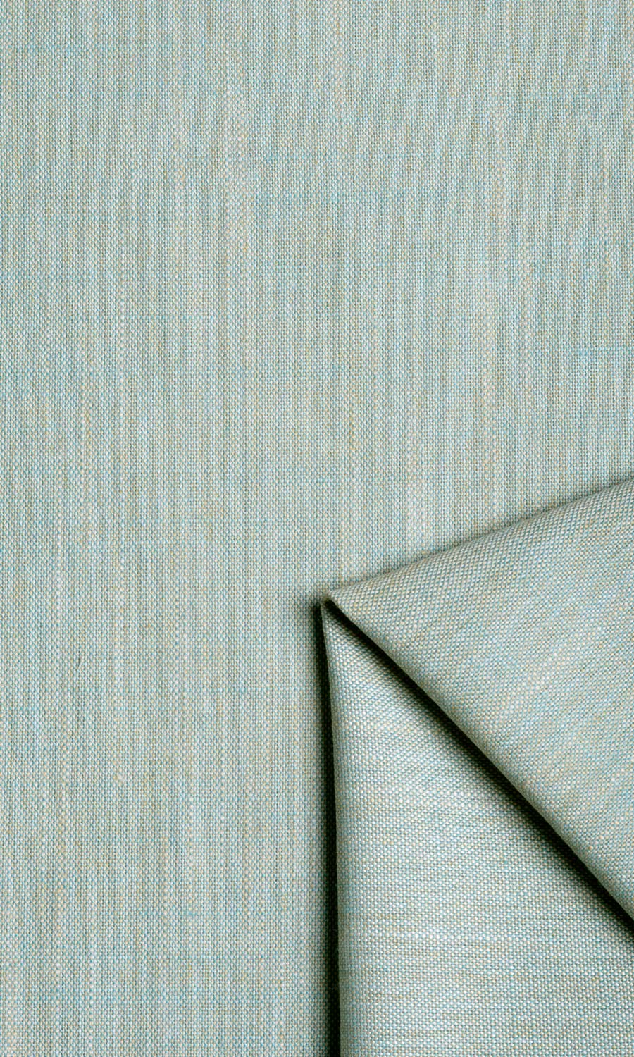 Plain Linen Texture Fabric Material By the Yard (Pale Blue/ Green)