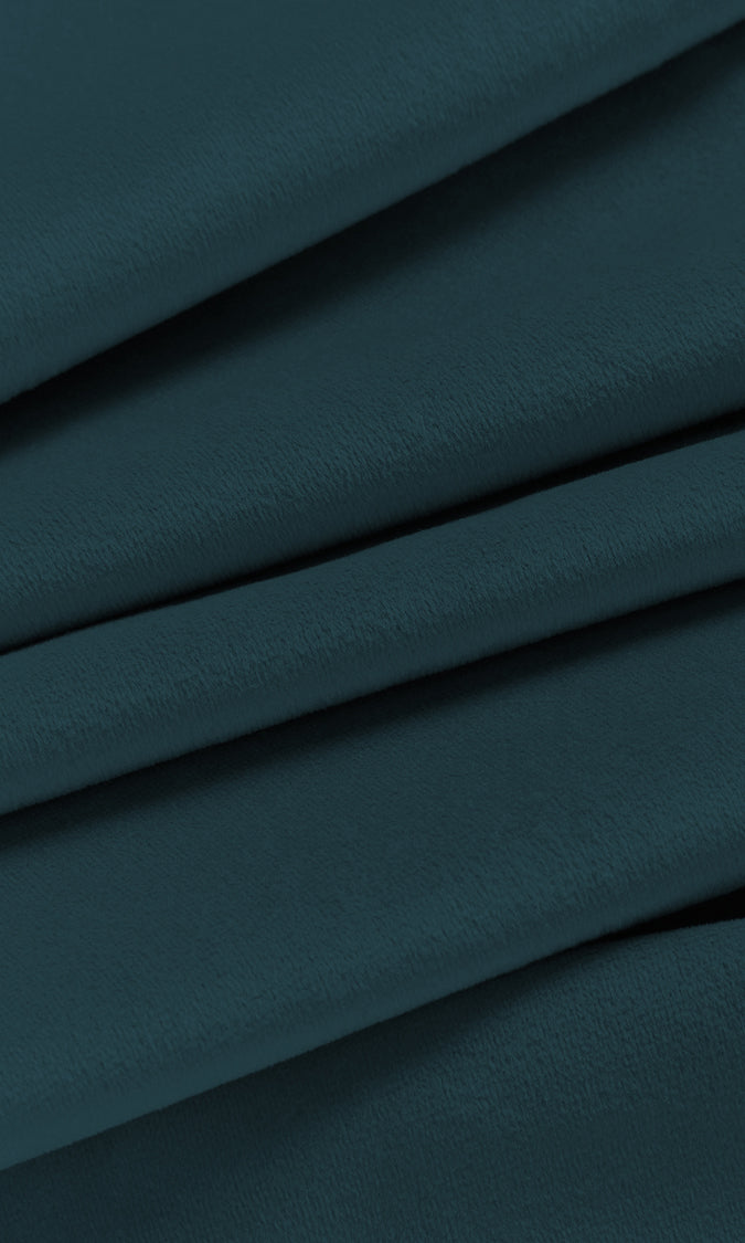 Velvet Home Décor Fabric By the Yard (Deep Blue)