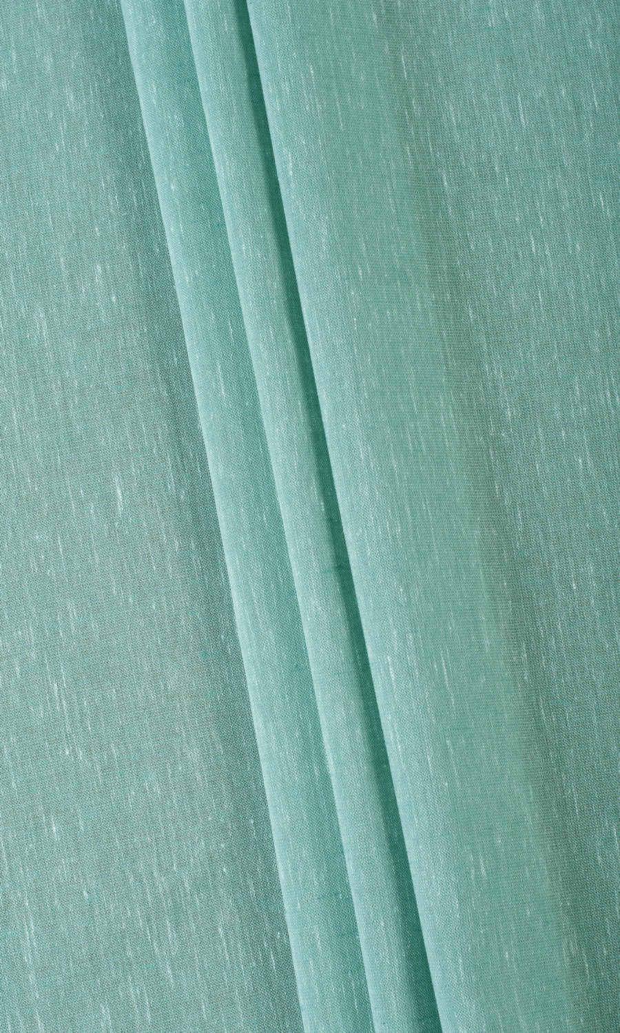 Plain Sheer Home Textile Fabric Material Sample (Cyan Green)