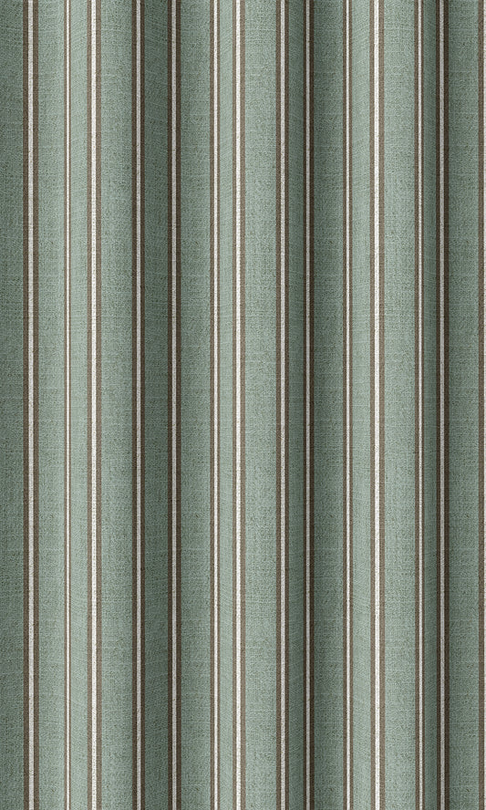 Striped Home Décor Fabric By the Yard (Duck Egg Blue)